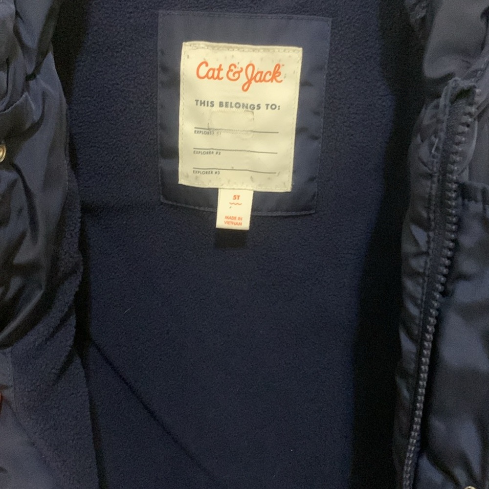 Cat & Jack Boys 5T Winter Coat - Picture 2 of 3
